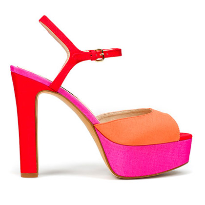 Neon-Canvas-Platform-Sandal
